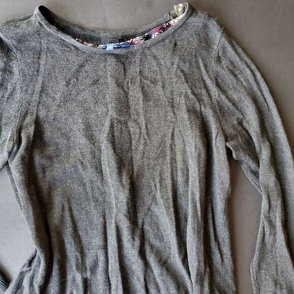 Apt 9 Sweater with Chiffon Underlay - Picture 3 of 10